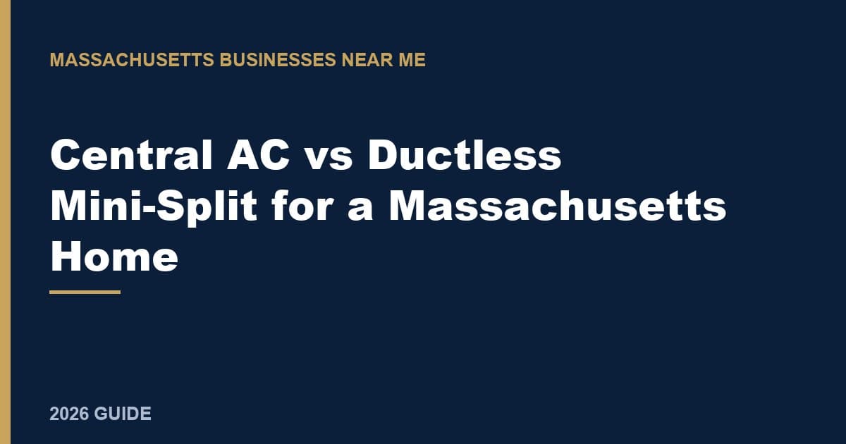 Central AC vs Ductless Mini-Split for a Massachusetts Home