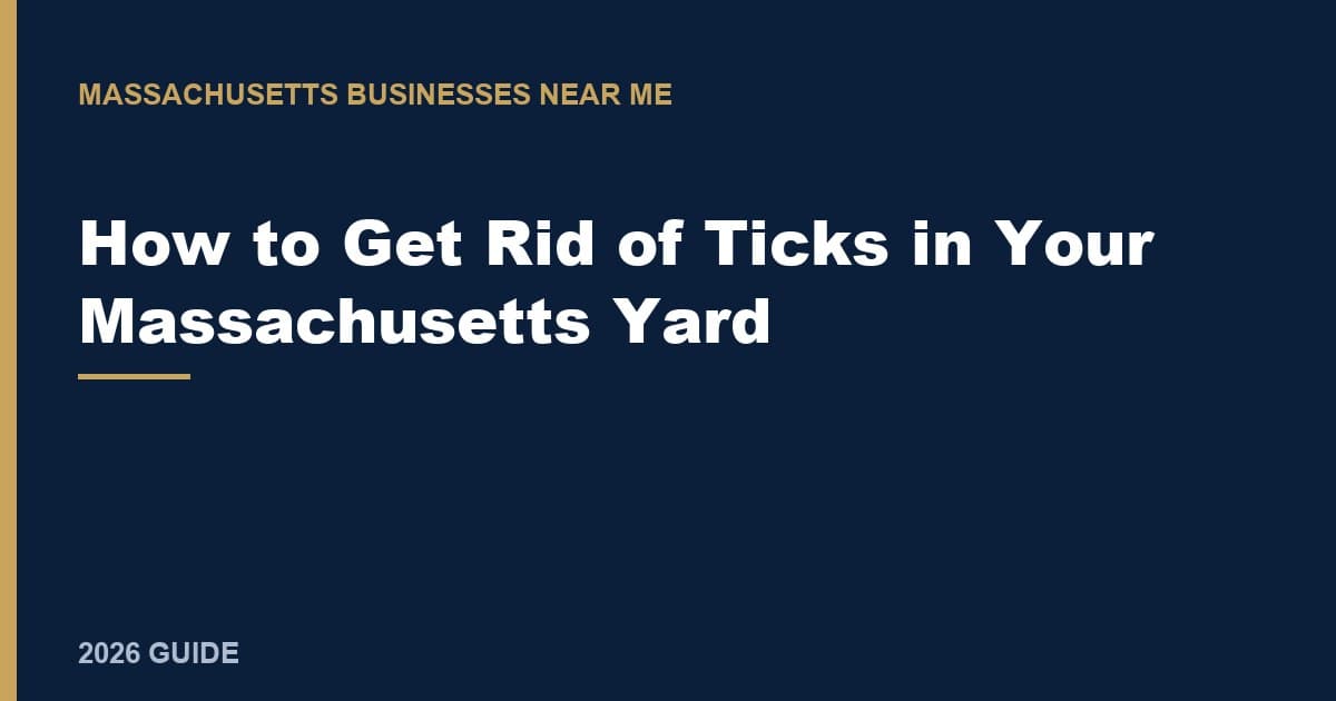 How to Get Rid of Ticks in Your Massachusetts Yard